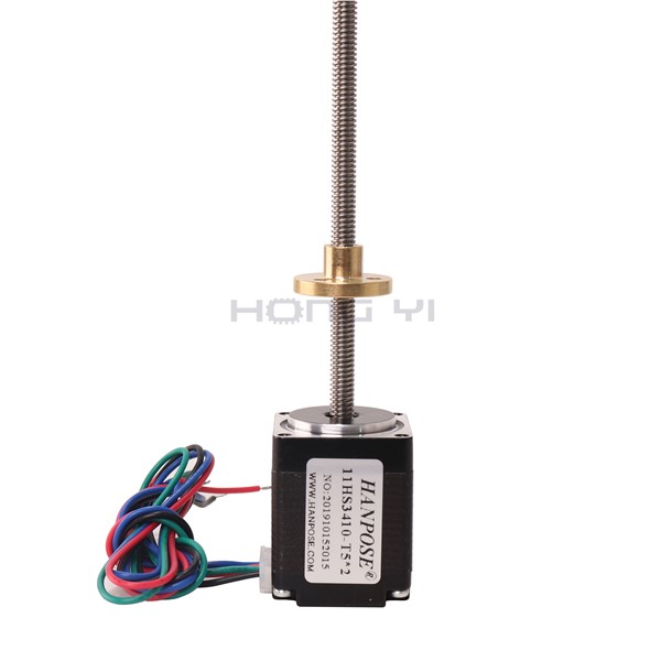 11hs2810 Trapezoid Stepping Motor 3D Printer Screw T5 Screw Lead 2mm T5 Screw L200MM/250MM/300MM