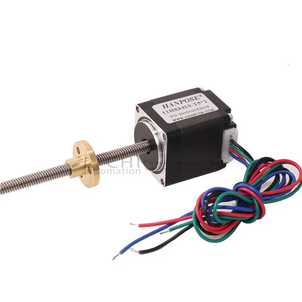 11hs2810 Trapezoid Stepping Motor 3D Printer Screw T5 Screw Lead 2mm T5 Screw L200MM/250MM/300MM