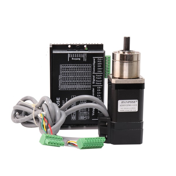 Length 42x48mm Closed-Loop Deceleration Stepper Motor Set Ratio 3.71- 1 17hs8401 Closed-Loop Stepper Motor + Hbs57 Driver