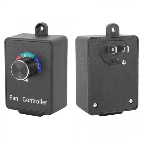 Fan Speed Controller Electronic Stepless Speed Motor Fan Variable Speed Controller Switch US Plug 120V