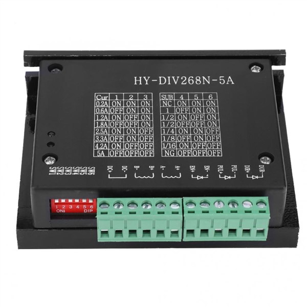 Hybrid Stepper Motor Driver Two-Phase CNC Controller 0.2-5A TB6600 DC12-48V Input Stepper Motor Driver