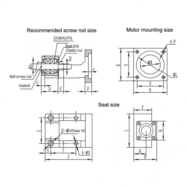 Motor Base Servo Motor Integrated Holder Mechanical Equipment Accessory for Industrial Supplies