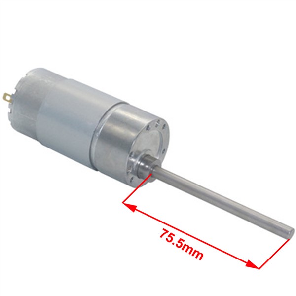 Long Shaft Electric DC Gear Motor 12V 24V Low Noise 300/500/600RPM DC High Torque Adjustable Speed Reversed in DC Motor