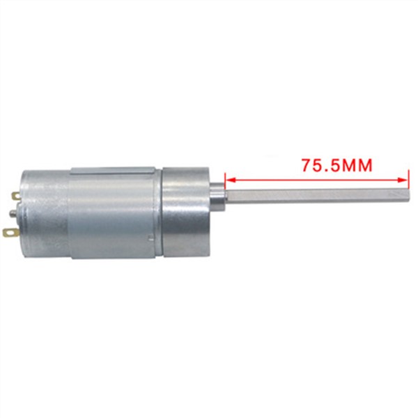 Long Shaft Electric DC Gear Motor 12V 24V Low Noise 300/500/600RPM DC High Torque Adjustable Speed Reversed in DC Motor