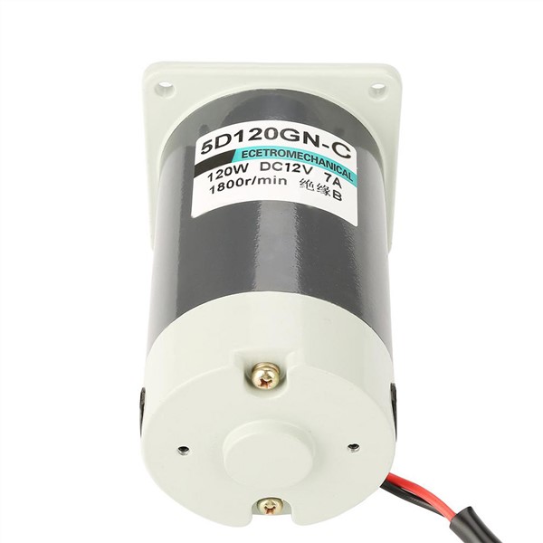 120W Electric Micro DC High Speed Motors 12V 24V 1800/3000RPM Long Life Adjustable Speed Reversible DC Permanent Magnet Motor