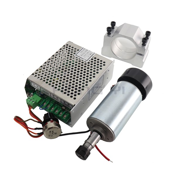 FREE 1pcs ER11 1/8 &CNC Spindle Motor 300 W & Power Supply & Speed Controller & Bracket Set for Mach3