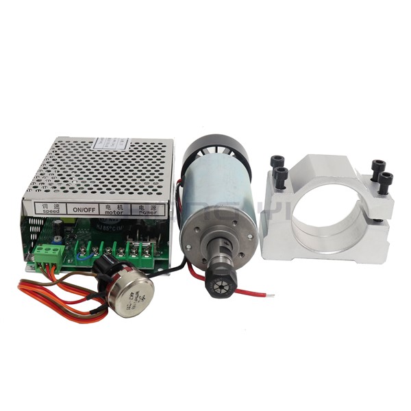Best Prices!! CNC Spindle Motor 300W + 52mm Clamps Bracket (Send Four Screws) +Power Governor Set for CNC