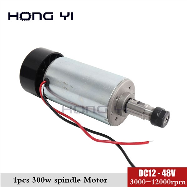 Free Shipping 300W Mini Spindle Motor, DC12-48V ER11,12000rpm, Engraving Milling Grind Air-Cooling Spindle Motor/ ER11 Spindle