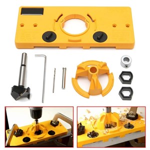 35mm Cup Style Hinge Jig Drill Guide Cabinet Door Installation Hole Locator Hand Tool for Woodworking Tool Kit
