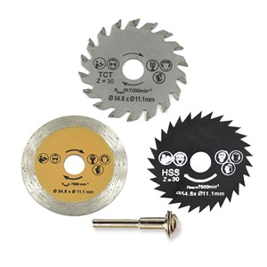 3pcs 54.8mm HSS Angle Grinder Disc Mini Wood Circular Saw Blade Set Circular Saw Rotary Tool Used To Cut Wood & Aluminum Metal