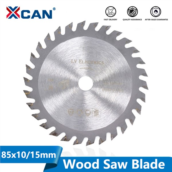 XCAN 1pc 85x10/15mm 24T 30T 36T High Quality Mini Circular Saw Blade Wood Cutting Blade Carbide Tipped Cutting Disc