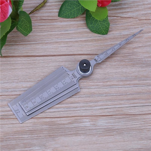 Stainless Steel 0-29mm Metric Taper Gauge Aperture Scale Wedge Feeler for Drill Hole Measurement Tools