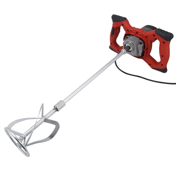 1500W AC 220V Handheld 6- Electric Mixer for Stirring Mortar Paint Cement Grout for Mixing Feed Food Paint Cement Etc