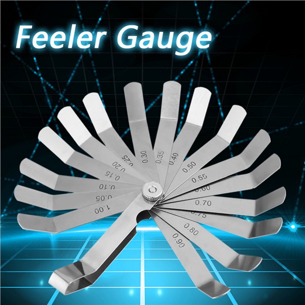 0.05-1.00mm Measuring Range Stainless Steel Curved Feeler Gauge Ruler Welding Inspection Tool Feeler Measuring Tool
