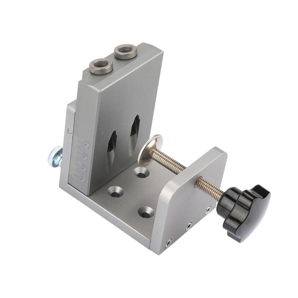 1 Set 9mm Woodworking Pocket Hole Jig Kit Step Drill Bits Screws Screwdriver Bit Clamping Plate Power Tools
