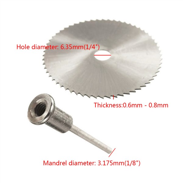 6pcs 22-44mm Mini HSS Circular Saw Blade Jig Saw Rotary Tool for Dremel Metal Cutter Power Tool Set Wood Cutting Discs