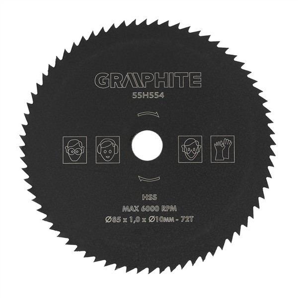 85mm*10mm 72T HSS Circular Saw Blade Cutting Disc Wheel for Wood Metal HSS Circular Saw Blade Rotary Power Wood Cutting Tool