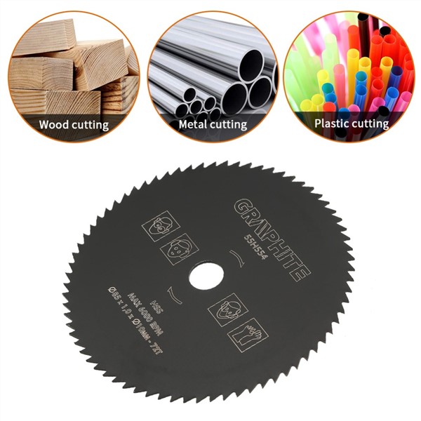 85mm*10mm 72T HSS Circular Saw Blade Cutting Disc Wheel for Wood Metal HSS Circular Saw Blade Rotary Power Wood Cutting Tool