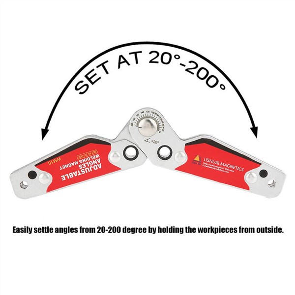 20°-200° Adjustable Angles Welding Magnet Magnetic Welding Holder Welder Tool Accessories Magnetic Welding Positioner