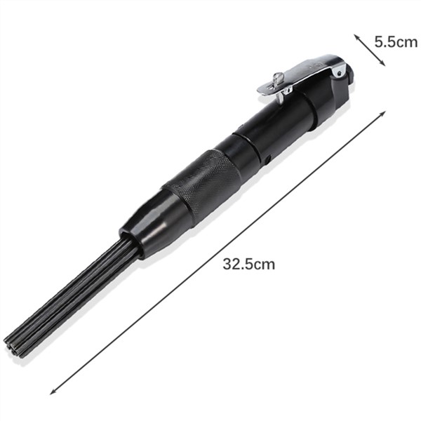 New Needle Scaler Removing Rust Slag Tool Air Pneumatic Rust Corrosion Slag Remove Deburring Cleaning Tool with 12x Needles