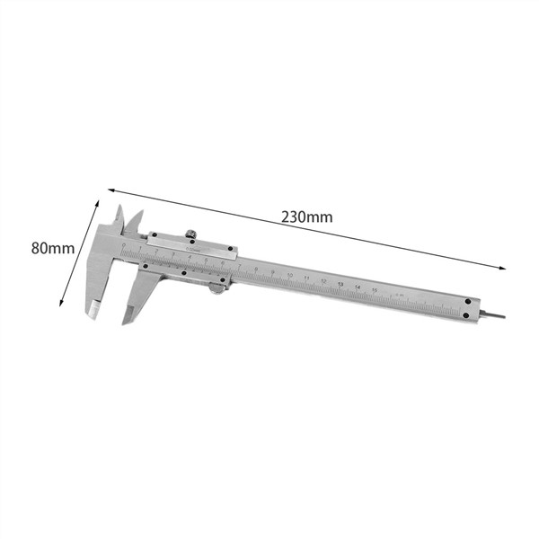 Practical Vernier Caliper 6" 0-150mm/0.02mm Metal Carbon Steel Calipers Gauge Micrometer Measuring Tools