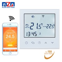 MJZM 16A03-2-WiFi Control Room Temperature Controller White Backlight Programmable Electric Underfloor Heating Thermo Regulator