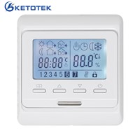 16A/3A 230V AC Digital Electric/Water Heating Temperature Controller LCD Programmable Room Air Floor Thermostat