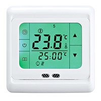 FLOUREON 16A Touch Screen Thermostat LCD Underfloor Heating Regulator Weekly Programmable Digital Home Temperature Controller