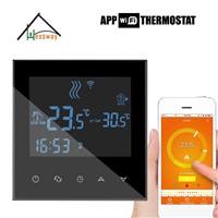 EU Programmable Touch Screen Heating WiFi Thermostat Wiht Double Sensor