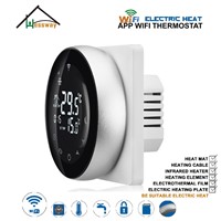 EU Aluminum Alloy Double Sensor WiFi Thermostat 16A Infrared Radiation Heating Heating Cable for Underfloor Heating