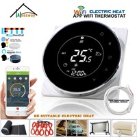 16A 250V Dual Sensor Floor Heating Thermostat Sensor WiFi Wireless Temperature Controller for Works with Alexa Google Home