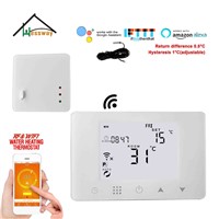 NC/NO Water Valve, Electric Actuator APP WiFi&amp;amp;RF Wireless Thermostat Water Floor Heating for Works with Alexa Google Home