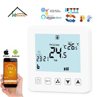 HESSWAY TUYA 4P&amp;amp;2P Cooling Heating Temp Raumthermostat WiFi for Hysteresis 1degree with Amazon Alexa &amp;amp; Google Home