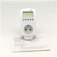 Wall Plug in HY02TP 220-240V 16A Digital LCD Programmable Temperature Controller Room Thermostat for Electric Heating System