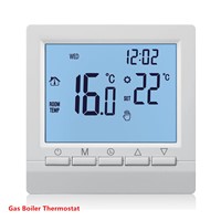 Gas Boiler Heating Thermostat Blue 1.5V Battery Powered Temperature Regulator for Boilers Weekly Programmable