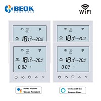 4 Pcs/Pack WiFi Room Thermostat Temperature Controller Warm Floor Temperature Instruments Google Home Alexa Function