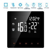 5-45 WiFi Smart Thermostat Controller Programmable Digital Temperature Controller LCD Display Touch Screen with App Control