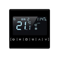 MH1821 110v 220v Touch Screen Black Back Light Programmable Thermostat Warm Floor Temperature Controller
