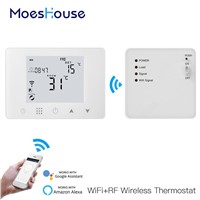 WiFi Smart Thermostat Wall-Hung Gas Boiler Water Electric Underfloor Heating Temperature Controller Work with Alexa Google Home