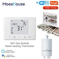 WiFi Smart LCD Wall-Hung Gas Boiler Water Underfloor Heating Temperature Controller Smart Life Tuya App Remote Control