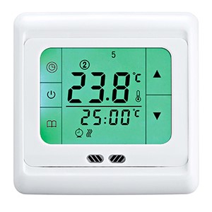 FLOUREON 16A Touch Screen Thermostat LCD Underfloor Heating Regulator Weekly Programmable Digital Home Temperature Controller