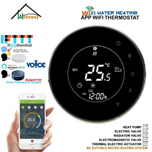 95-240VAC Voice Interac Smart WiFi THERMOSTAT Google Assistant Amazon Alexa IFTTT for Water Floor Heating Controller