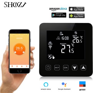 Alexa Voice Google Assistant Heating Thermostat Control Electric Floor Heating Programmable Thermostat Temperature Controller