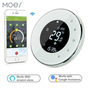 Smart Home BHT-6000-GALW Water Floor Heating LCD Touch Screen WiFi Thermostat with Remote Control Works with Alexa Google Home