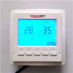 3M Sensor Cable Thermoregulator Floor Heating Temperature Controller Digital Room Thermostat with Blue Backlight