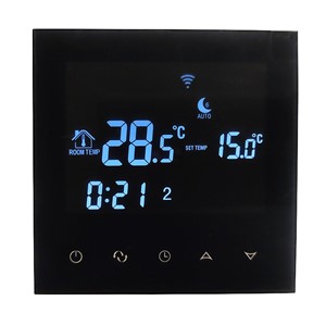 WiFi Touch Screen 220V LCD Programmable Electric Digital Floor Heating Room Air Thermostat White Weekly Warm Floor Controller