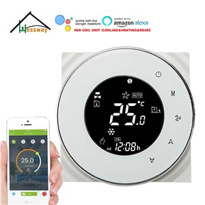 HESSWAY 4p&2p Cooling&Heating RS485&MODBUS THERMOSTAT WiFi for Google Home Alexa Smart