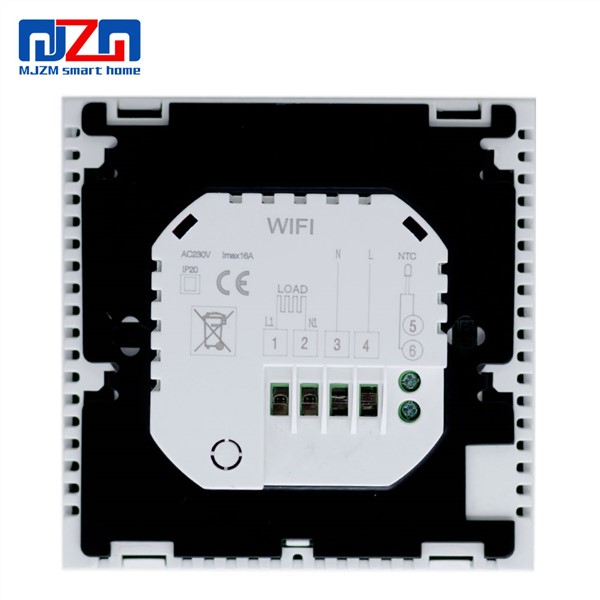 MJZM 16A03-2-WiFi Control Room Temperature Controller White Backlight Programmable Electric Underfloor Heating Thermo Regulator