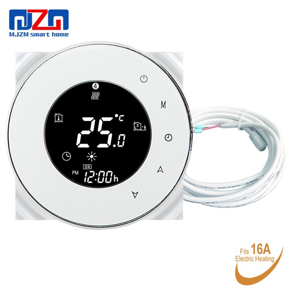 MJZM 16A-6000 Thermostat for Underfloor Heating Temperature Controller Touch Screen Programmable Thermoregulator for Warm Floor