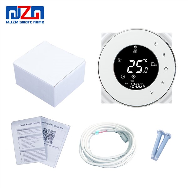 MJZM 16A-6000 Thermostat for Underfloor Heating Temperature Controller Touch Screen Programmable Thermoregulator for Warm Floor